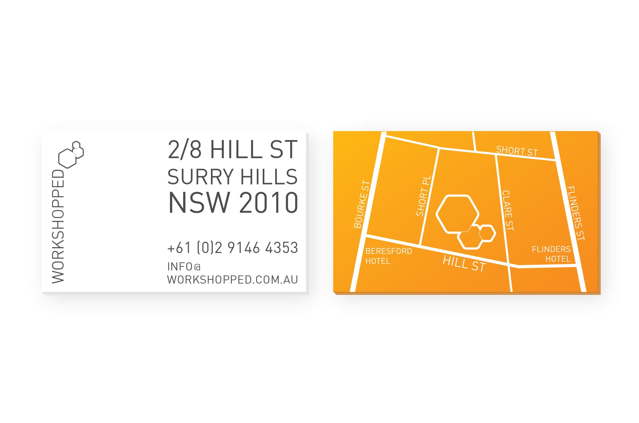 Workshopped Card, Art Direction Graphic Design Identity